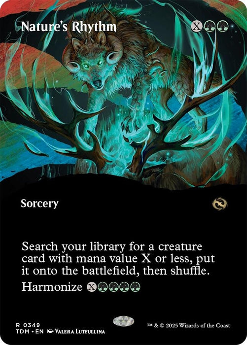 Image for Nature's Rhythm (Borderless) (349) (TDM) - Magic: The Gathering