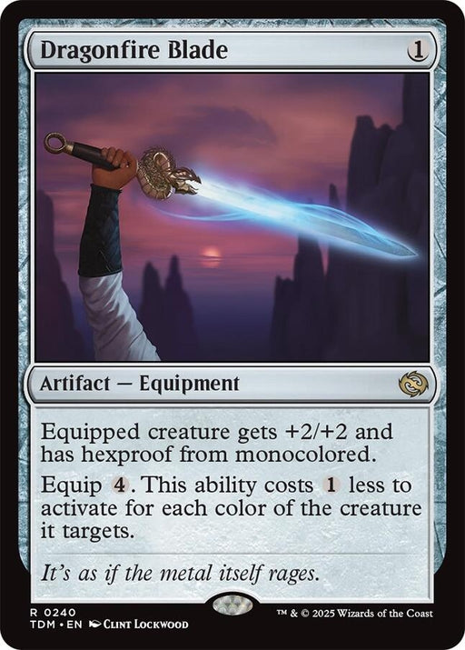 Image for Dragonfire Blade (240) (TDM) - Magic: The Gathering