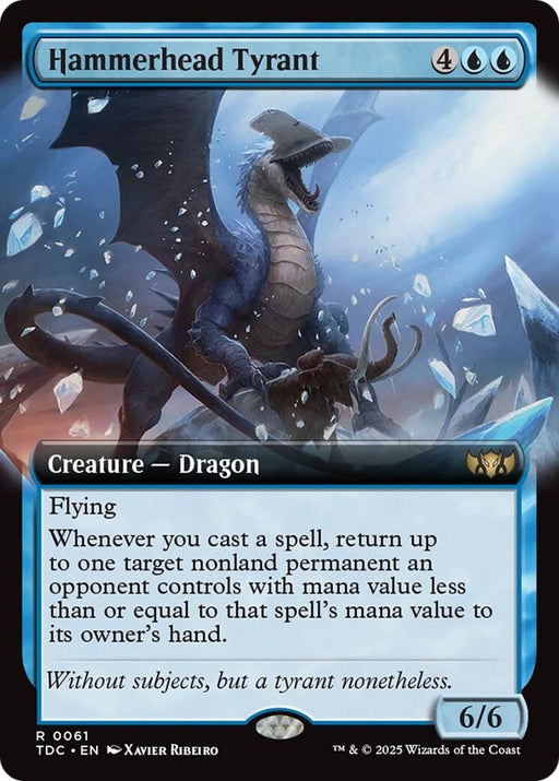 Image for Hammerhead Tyrant (Extended Art) (61) (TDC) - Magic: The Gathering
