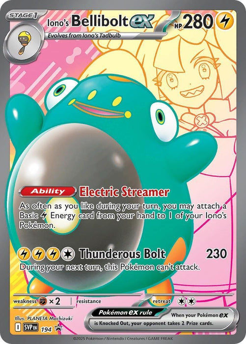 Image for Iono's Bellibolt ex - 194 (194) (SVP) - Pokemon