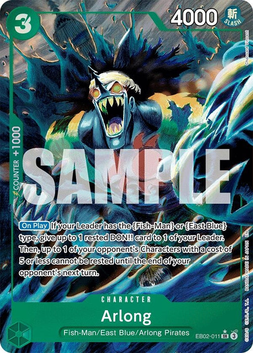 Image for Arlong (Alternate Art) (EB02-011) (EB-02) - One Piece Card Game