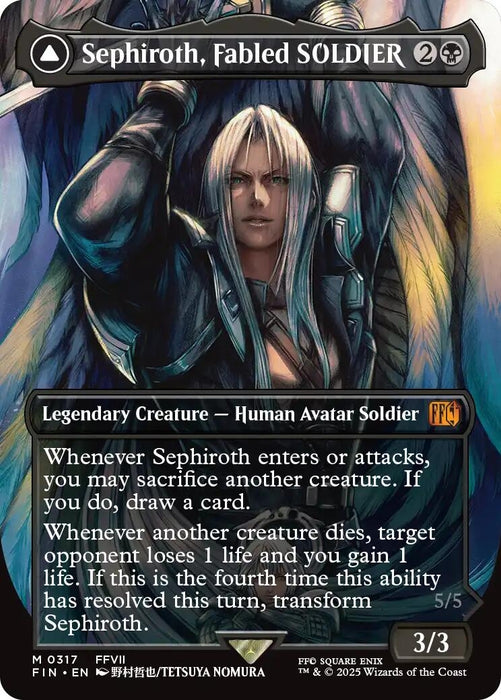 Sephiroth, Fabled SOLDIER (0317) (Borderless) (317) (FIN)