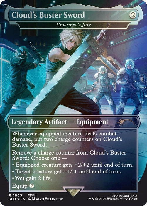 Cloud's Buster Sword - Umezawa's Jitte (Rainbow Foil) (1865) (SLD)