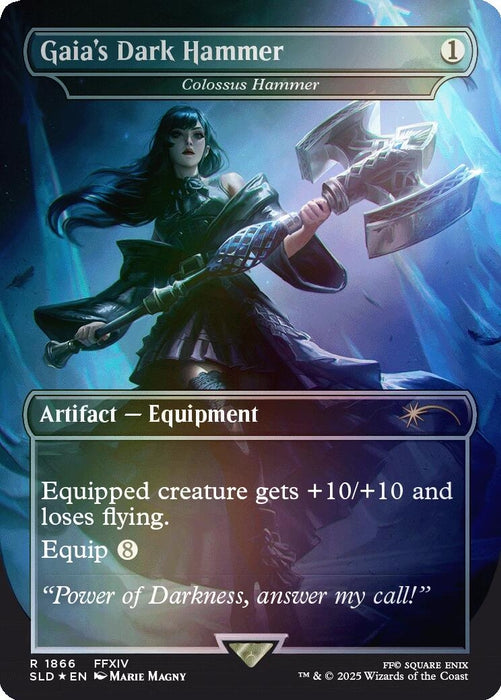 Gaia's Dark Hammer - Colossus Hammer (Rainbow Foil) (1866) (SLD)