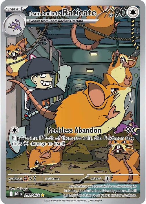 Team Rocket's Raticate (202/182) (DRI)