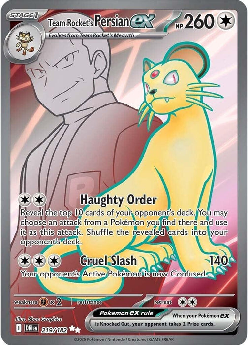Team Rocket's Persian ex (219/182) (DRI)
