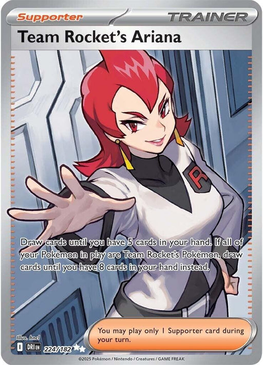 Image for Team Rocket's Ariana (224/182) (DRI) - Pokemon