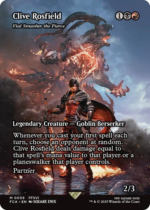Image for Clive Rosfield - Vial Smasher the Fierce (Showcase) (59) (FCA) - Magic: The Gathering