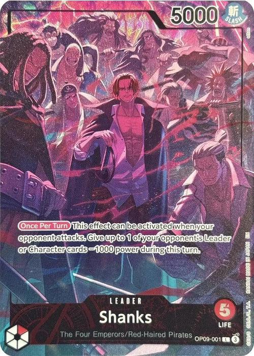 Shanks (English Version 2nd Anniversary Set) (OP09-001) (OP-PR)