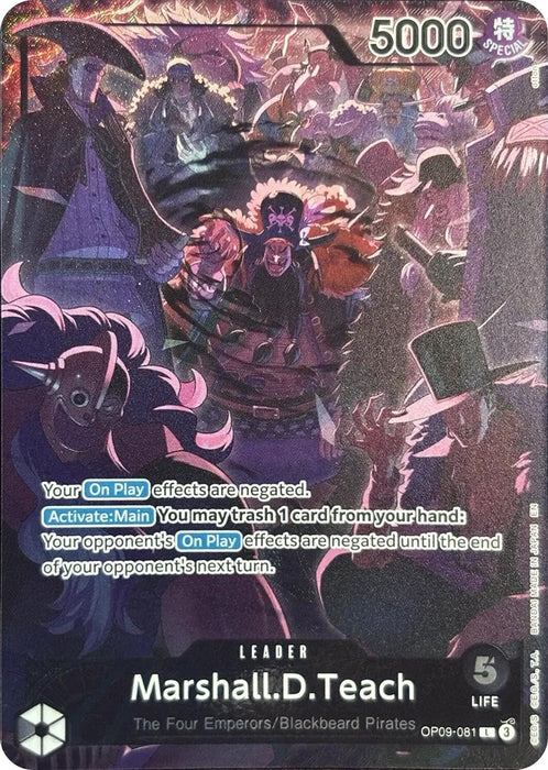 Marshall.D.Teach (English Version 2nd Anniversary Set) (OP09-081) (OP-PR)