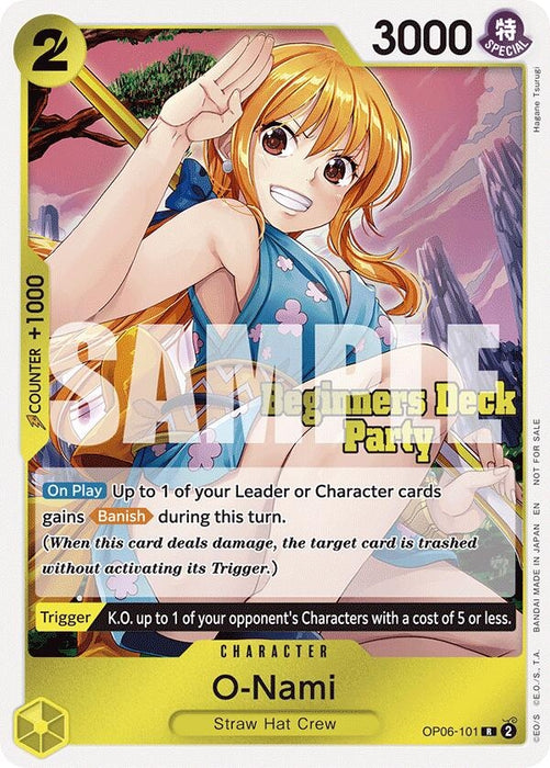 O-Nami (Beginners Deck Party [ST-23] - [ST-28] Participation Pack) (OP06-101) (OP-PR)