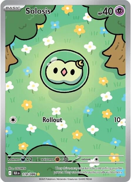 Image for Solosis (118/086) (BLK) - Pokemon