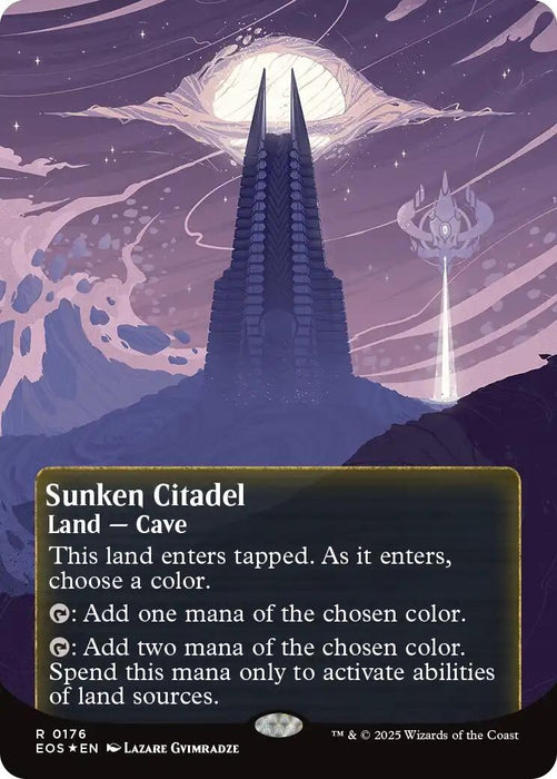 Sunken Citadel (0176) (Borderless) (Galaxy Foil) (176) (EOS)