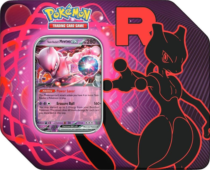 Pokémon TCG: Team Rocket Tin (Team Rocket's Mewtwo ex) (Limit 1)