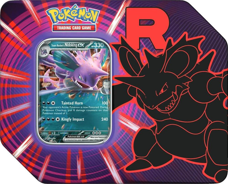 Pokémon TCG: Team Rocket Tin (Team Rocket's Nidoking ex) (Limit 1)
