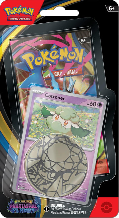 Pokémon TCG: Mega Evolution: Phantasmal Flames - Single Pack Blister (Cottonee)