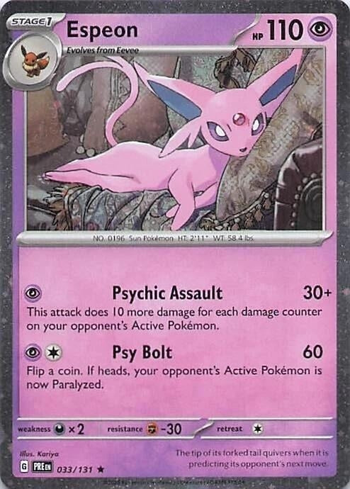 Espeon - 033/131 (Cosmos Holo) (033/131) (MCAP)