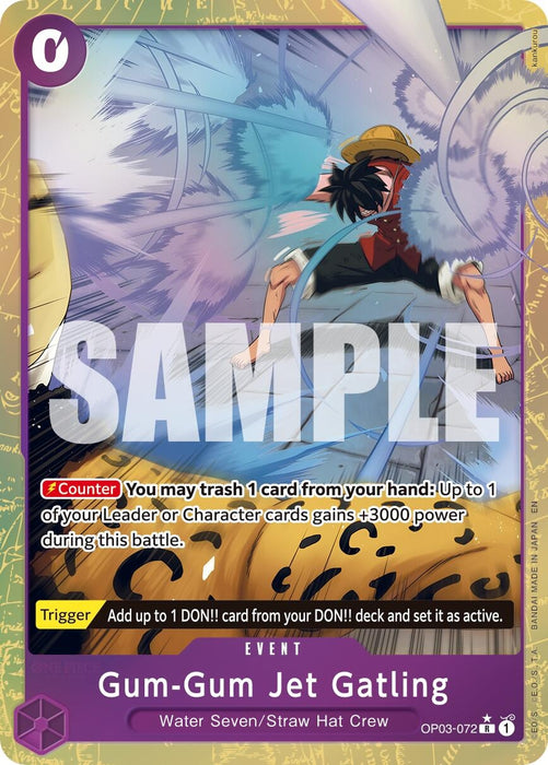 Gum-Gum Jet Gatling (Alternate Art) (OP03-072) (PRB-02)