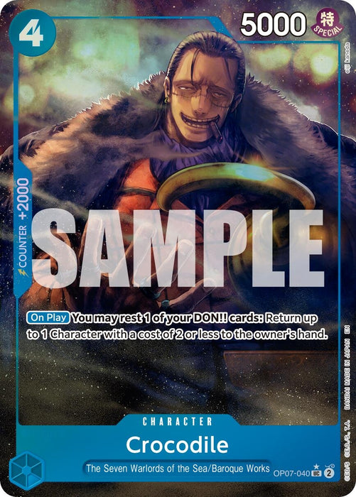 Crocodile - OP07-040 (Alternate Art) (OP07-040) (PRB-02)