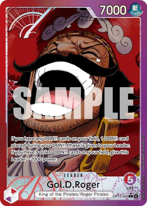 Gol.D.Roger (003) (Alternate Art) (OP13-003) (OP13)
