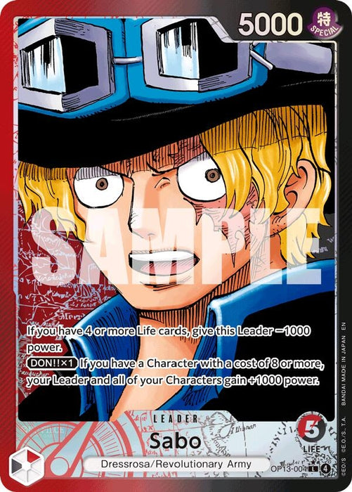 Sabo (004) (Alternate Art) (OP13-004) (OP13)