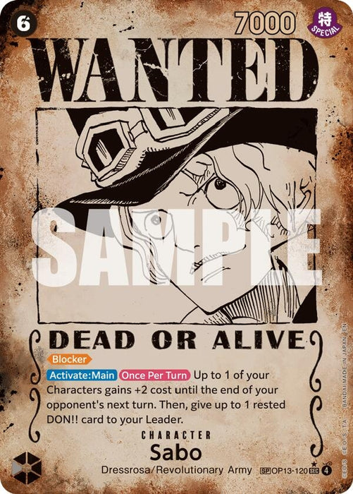 Sabo (120) (Wanted Poster) (OP13-120) (OP13)