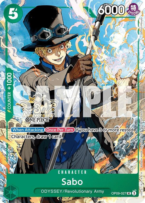 Sabo - OP09-027 (3rd Anniversary Tournament 3 Brothers Pack (OP09-027) (OP13 ANN)