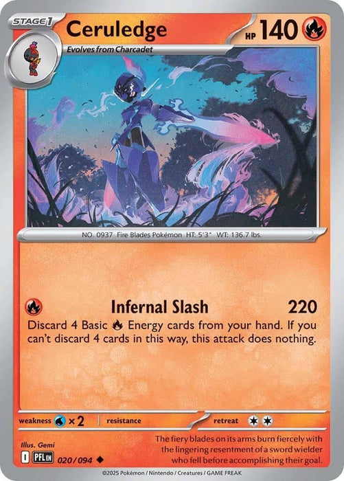 Image for Ceruledge (020/094) (PFL) - Pokemon