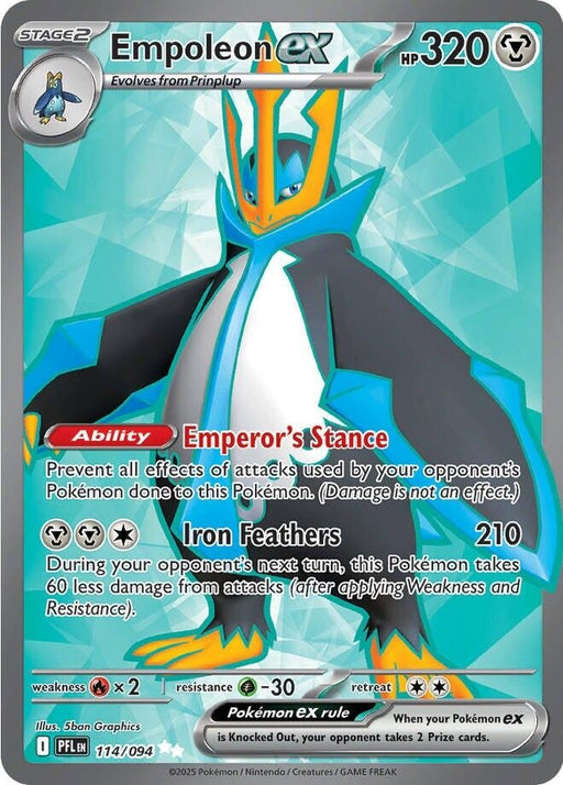 Image for Empoleon ex (114/094) (PFL) - Pokemon