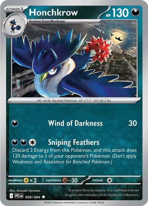 Image for Honchkrow (058/094) (PFL) - Pokemon