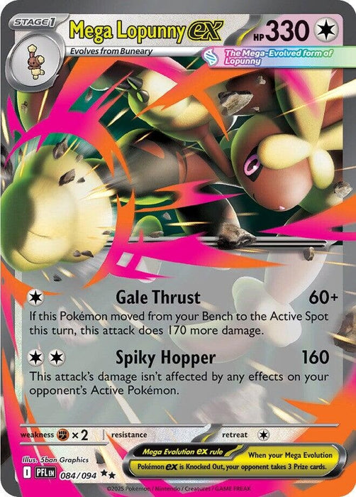 Image for Mega Lopunny ex (084/094) (PFL) - Pokemon