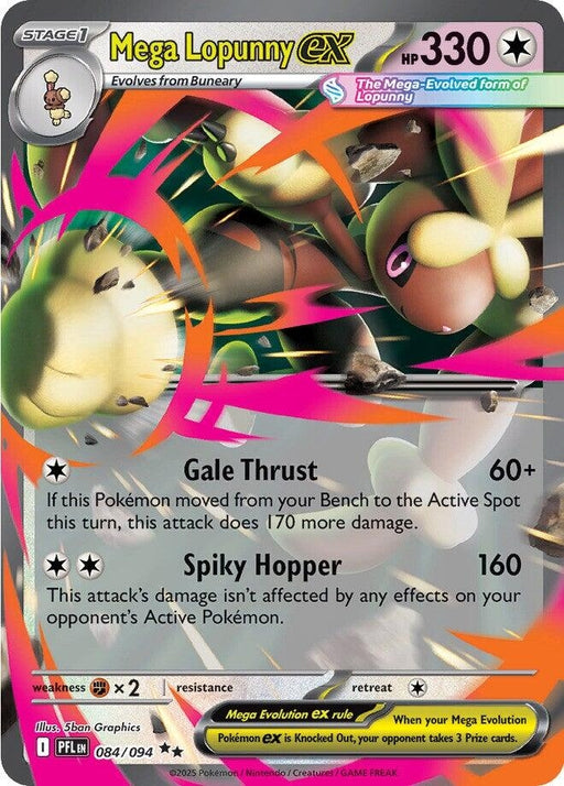 Image for Mega Lopunny ex (084/094) (PFL) - Pokemon