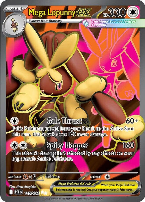 Image for Mega Lopunny ex (115/094) (PFL) - Pokemon