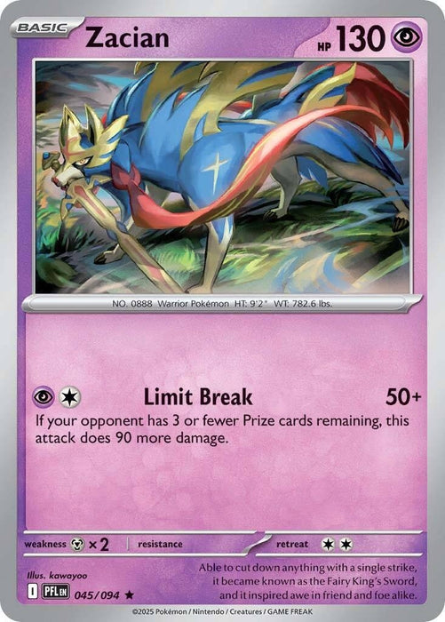 Image for Zacian (045/094) (PFL) - Pokemon