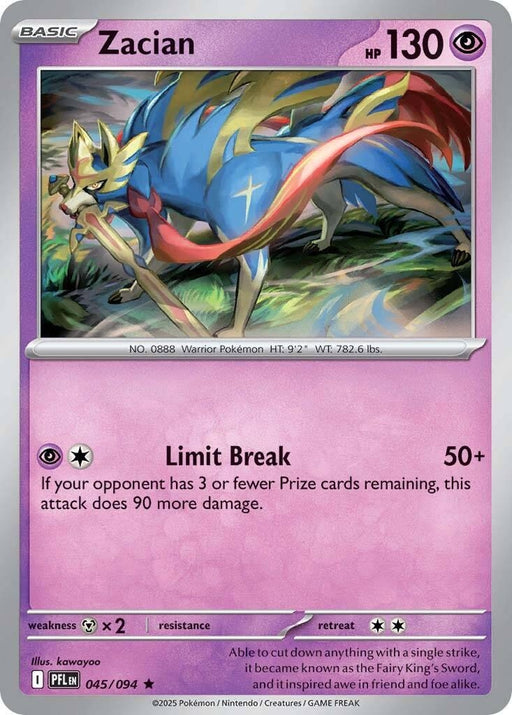 Image for Zacian (045/094) (PFL) - Pokemon