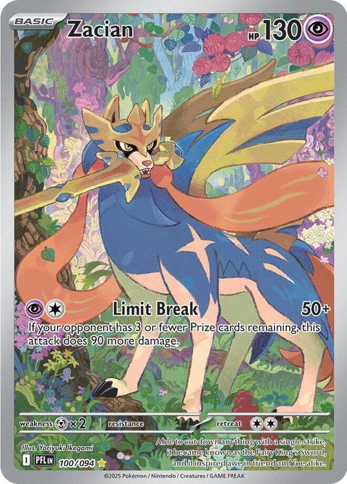 Image for Zacian (100/094) (PFL) - Pokemon