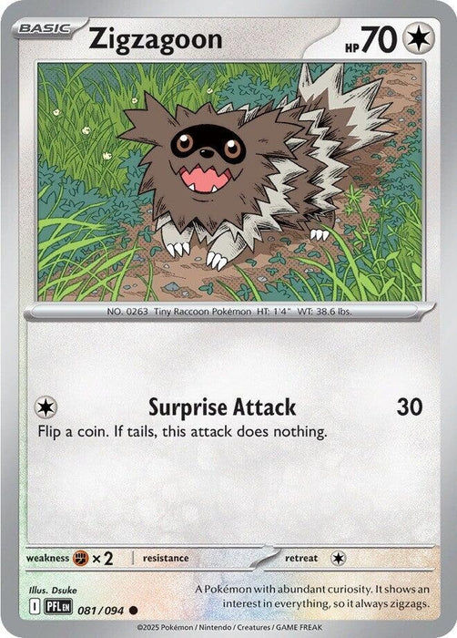 Image for Zigzagoon (081/094) (PFL) - Pokemon