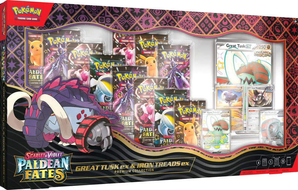 Pokémon TCG: Scarlet & Violet: Paldean Fates - Premium Collection (Great Tusk ex & Iron Treads ex)