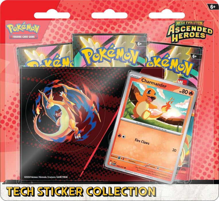 Pokémon TCG: Mega Evolution: Ascended Heroes - Tech Sticker Collection (Charmander) (Limit 1)