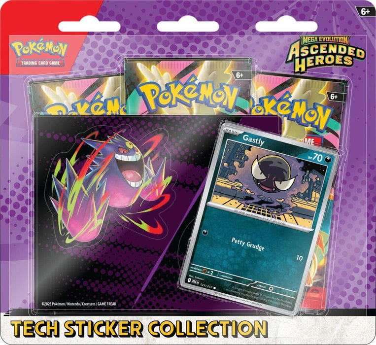 Pokémon TCG: Mega Evolution: Ascended Heroes - Tech Sticker Collection (Gastly) (Limit 1)