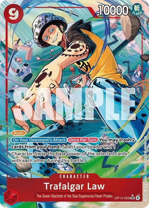 Trafalgar Law - OP14-009 (Alternate Art) (OP14-009) (OP14)