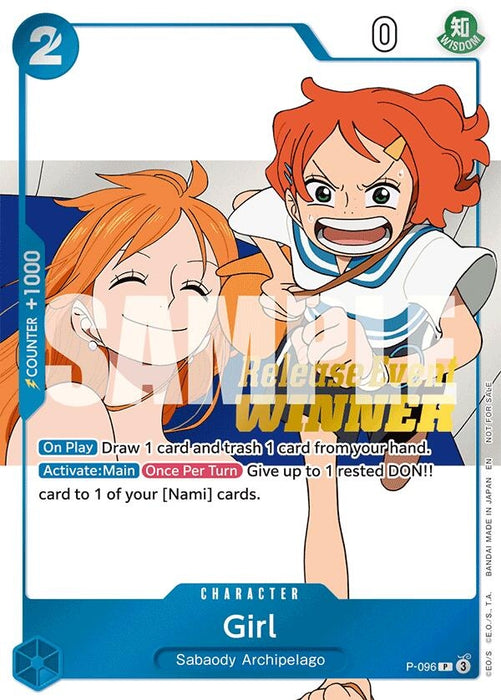 Girl (OP14 Release Event Winner) (P-096) (OP-PR)
