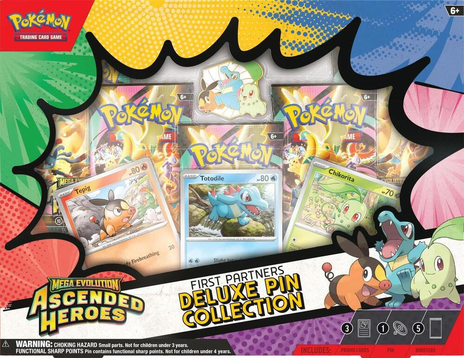 Pokémon TCG: Mega Evolution: Ascended Heroes - First Partners Deluxe Pin Collection (Limit 1)