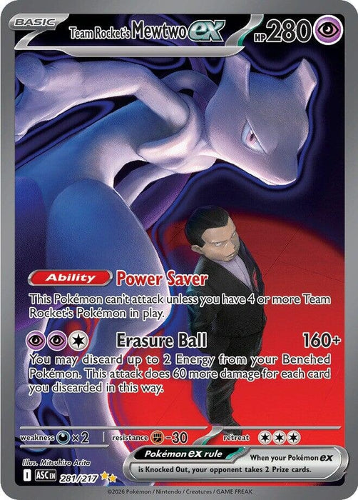 Team Rocket's Mewtwo ex (281/217) (ASC)