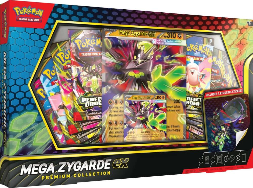 shiny mega pokemon cards Pokémon TCG: Mega Zygarde ex Premium Collection (Limit 2) — Smoke and  Mirrors Hobby