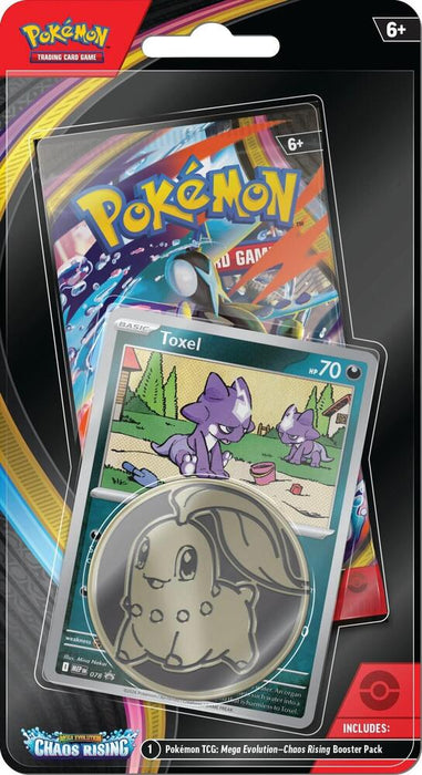 Pokémon TCG: Mega Evolution: Chaos Rising - Single Pack Blister (Toxel) (Limit 2)