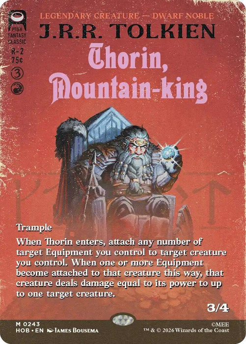 Thorin, Mountain-king (Borderless) (243) (HOB)