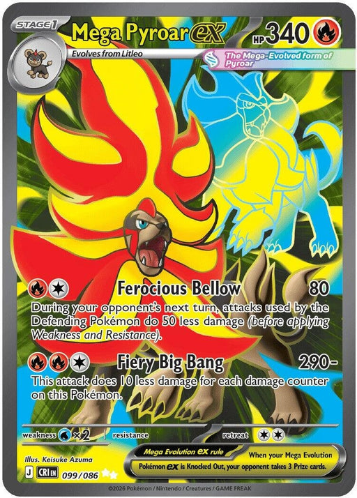 Mega Pyroar Ex 099/086