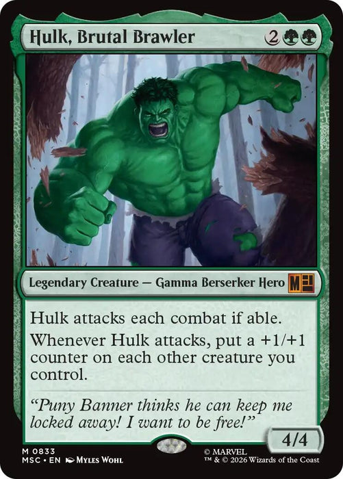 Hulk, Brutal Brawler (833) (MSC)
