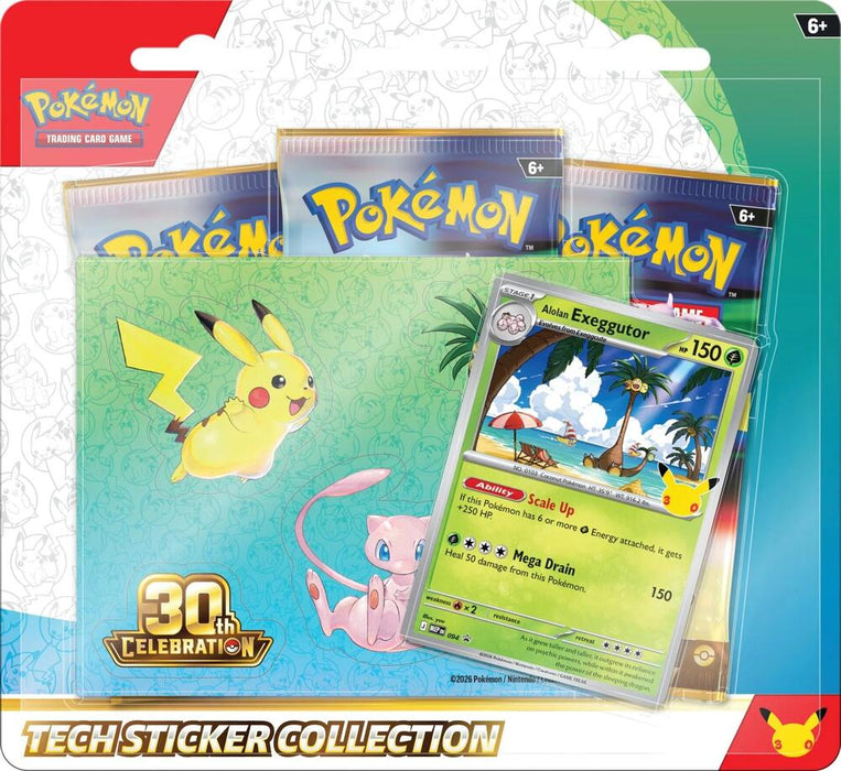 Pokémon TCG: 30th Celebration - Tech Sticker Collection (Alolan Exeggutor) (Limit 1)